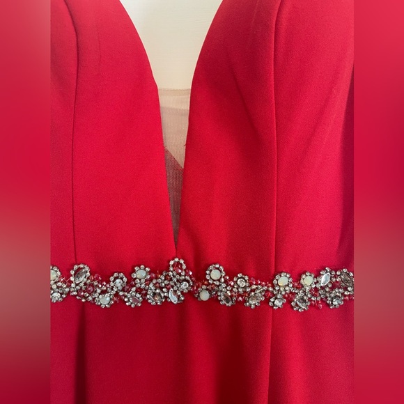 Red Rhinestone Prom/Wedding Dress - Picture 4 of 8